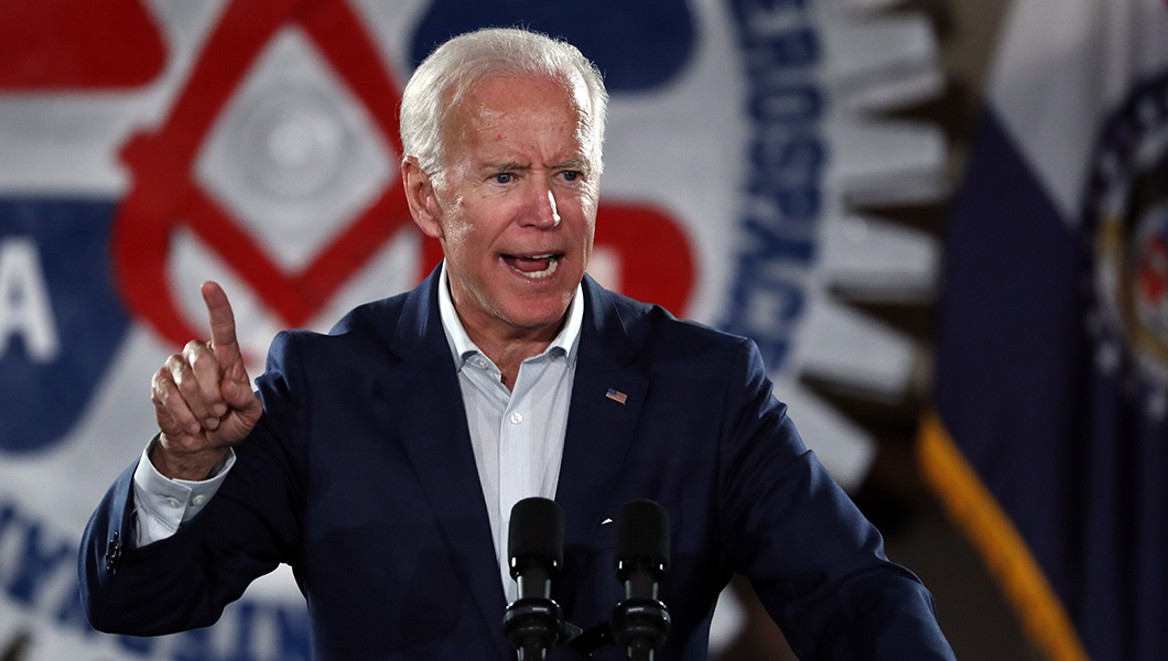 Biden plays for the working man in Pittsburgh