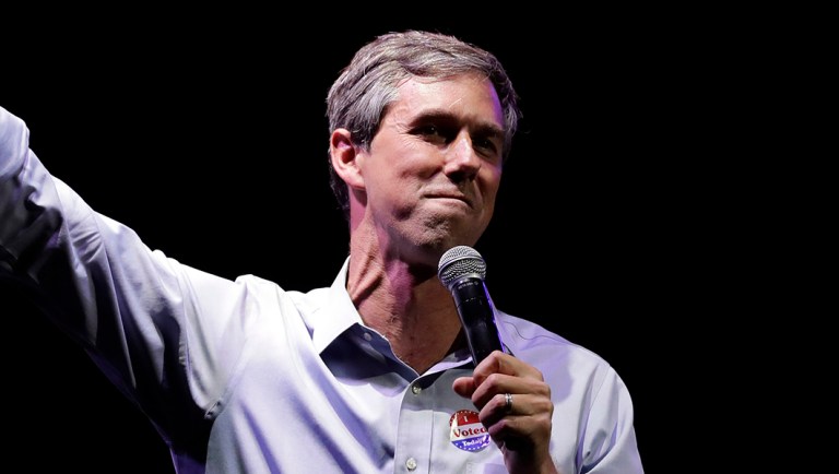 Beto O'Rourke makes his concession speech at his election night party.