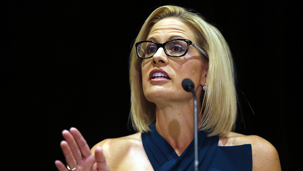 Kyrsten Sinema hailed as first openly bisexual senator
