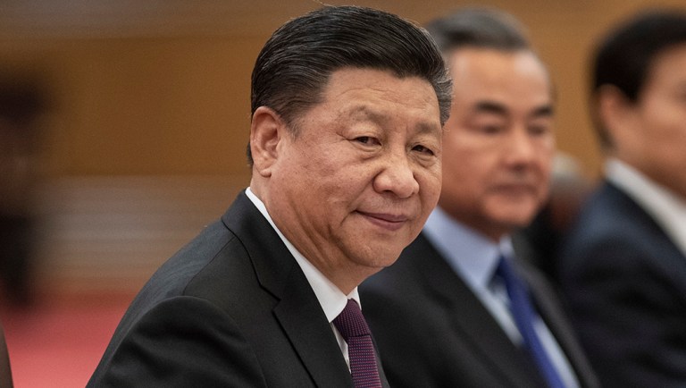 Chinese President Xi Jinping meets at the Great Hall of the People in Beijing.