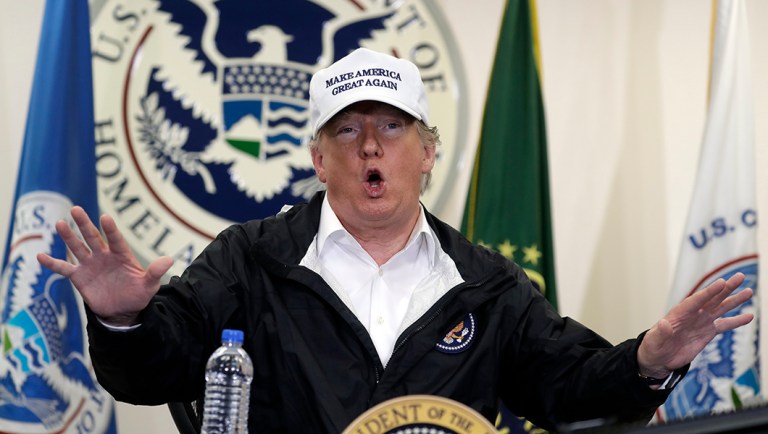President Trump speaks at a roundtable on immigration and border security.