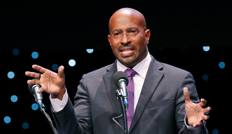 Van Jones speaks at an event.