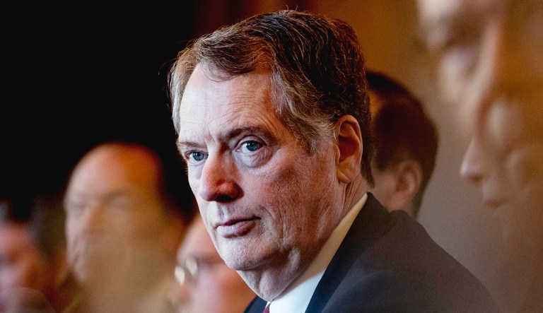 US Trade Representative Robert Lighthizer is pictured.