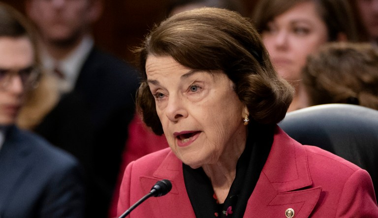 Sen. Dianne Feinstein, D-Calif., speaks.
