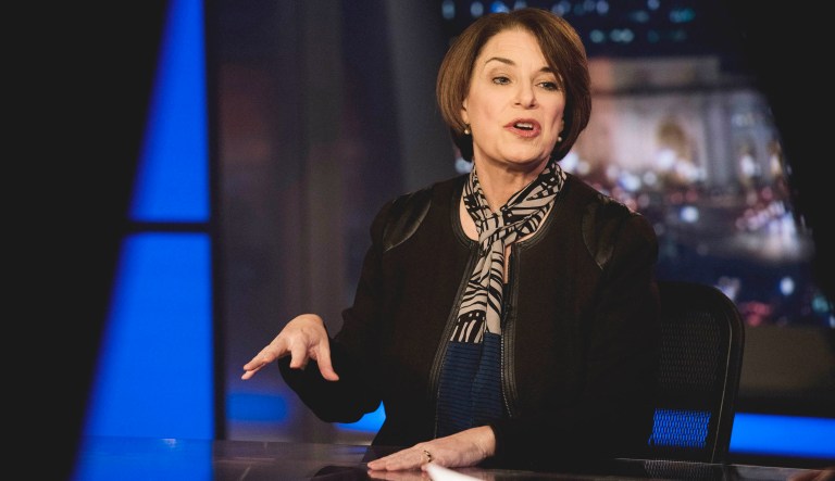 Sen. Amy Klobuchar, D-Minn., who announced Feb. 10 she is running for president in 2020, speaks during an appearance on FOX News Channelâs Special Report with Bret Baier Tuesday, Feb. 12, 2019, in D.C.