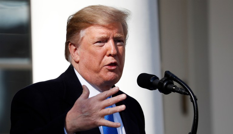 President Trump speaks.