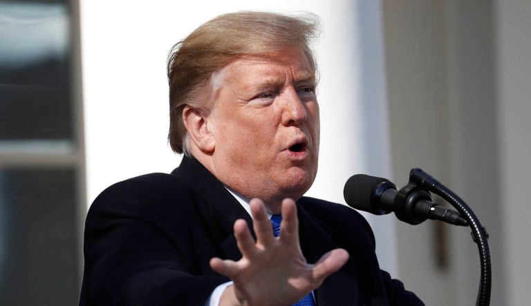 President Trump speaks.