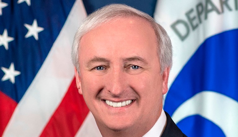 In this image provided by the Department of Transportation, Deputy Transportation Secretary Jeffrey Rosen is shown in his official portrait in Washington.