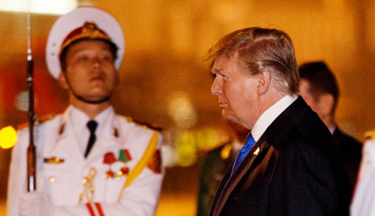 President Trump arrives in Vietnam.