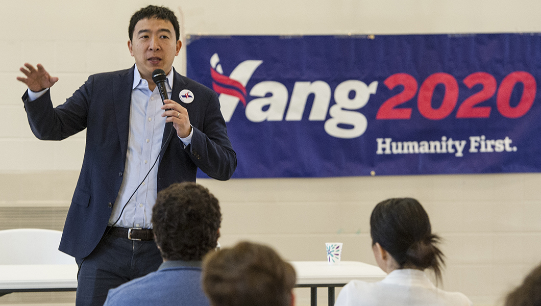2020 hopeful Andrew Yang hopes to campaign via hologram