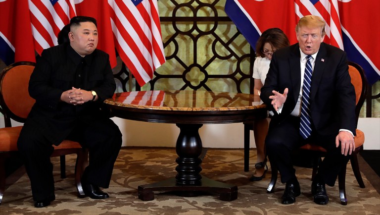President Trump meets North Korean leader Kim Jong Un.