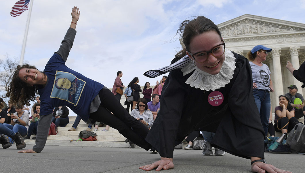 Trainer reveals Ruth Bader Ginsburg is planking again at #PlankLikeRBG event honoring her birthday