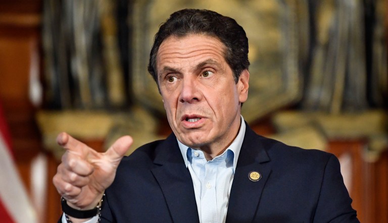New York Gov. Andrew Cuomo speaks in Albany, N.Y.