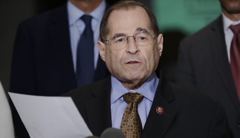 U.S. Rep. Jerrold Nadler, D-N.Y., chair of the House Judiciary Committee, speaks during a news conference, Wednesday, April 17, 2019, in New York. 