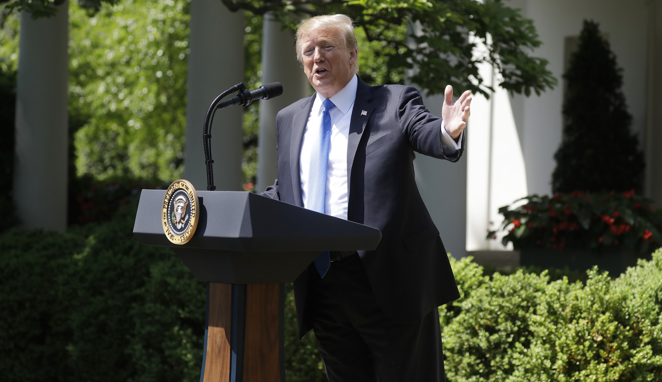 Trump says God helps him through ‘witch hunts’
