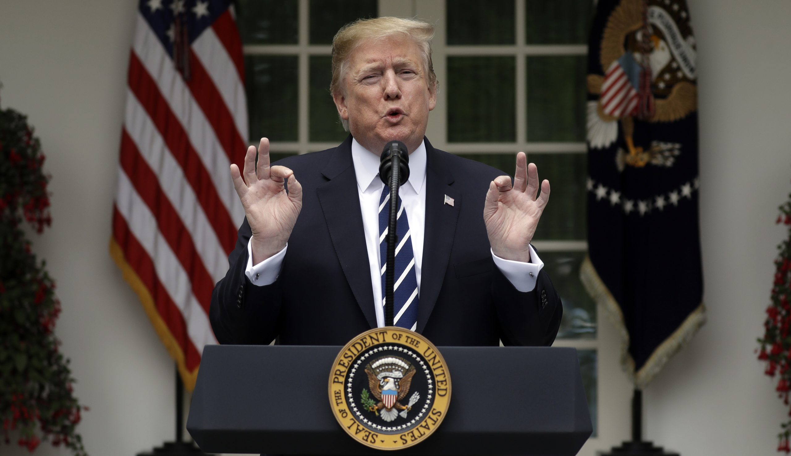Trump busts up White House infrastructure meeting with Democrats, angered by investigations