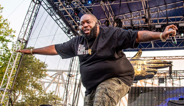 Killer Mike of Run The Jewels performs at the Bunbury Music Festival on Sunday in Cincinnati.