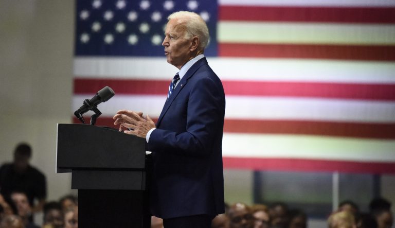 Democratic presidential candidate and former vice president Joe Biden speaks at a campaign event in Sumter, S.C, on Saturday, July 6, 2019. 