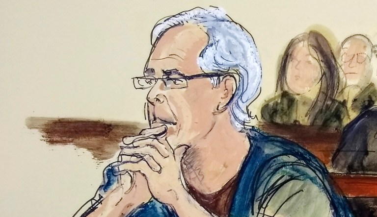 Jeffrey Epstein is seen.