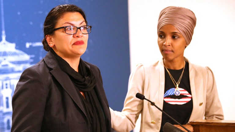 Rep. Rashida Tlaib (D-MI) and Rep. Ilhan Omar (D-MN).