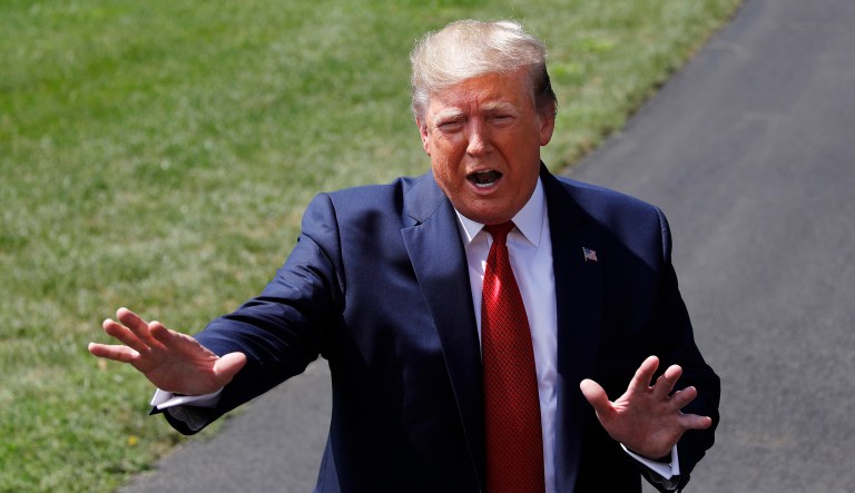 President Trump is seen.