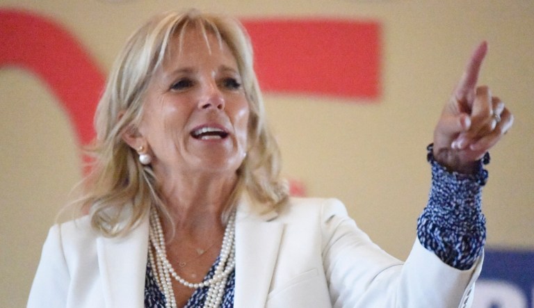 Jill Biden is seen.