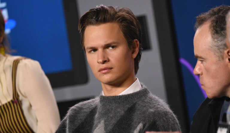 Ansel Elgort attends a press conference for "The Goldfinch" on day four of the Toronto International Film Festival at the TIFF Bell Lightbox on Sunday, Sept. 8, 2019, in Toronto.