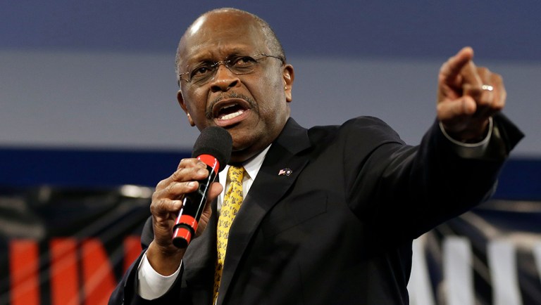 Former Republican presidential hopeful, businessman Herman Cain.