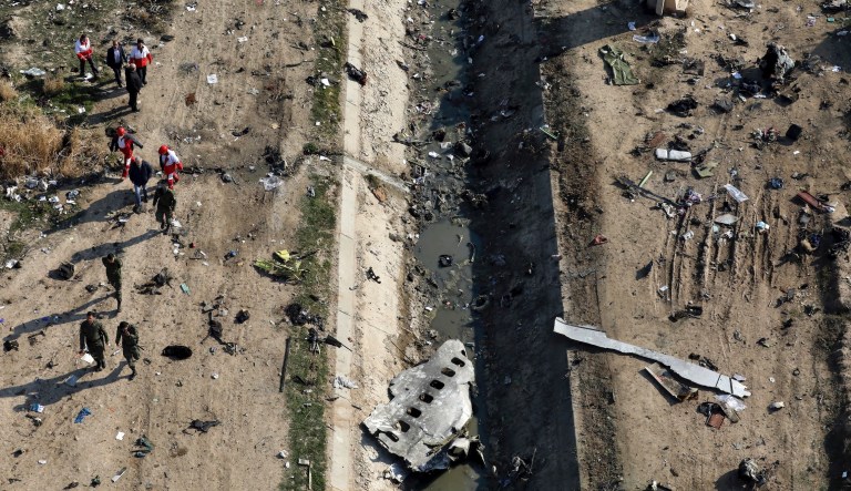 VIDEO: New footage shows two Iranian missiles hitting commercial airliner