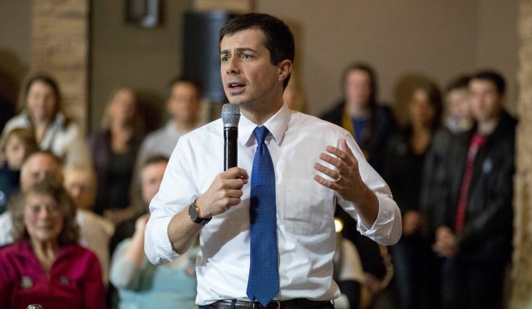 ‘Respect the people of South Bend!’: Buttigieg fundraiser derailed by gay protesters