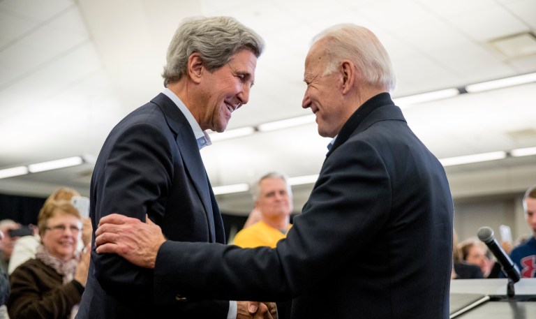 Joe Biden wanted to road trip with Obama. Instead, he gets Kerry