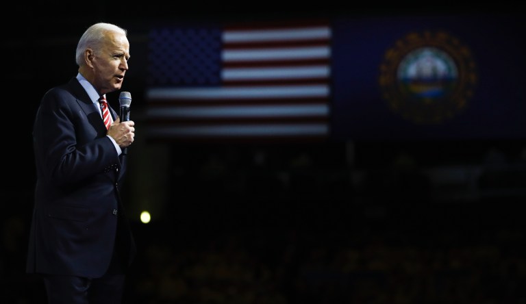 Biden pressed by voter in New Hampshire with ‘mean’ electability question