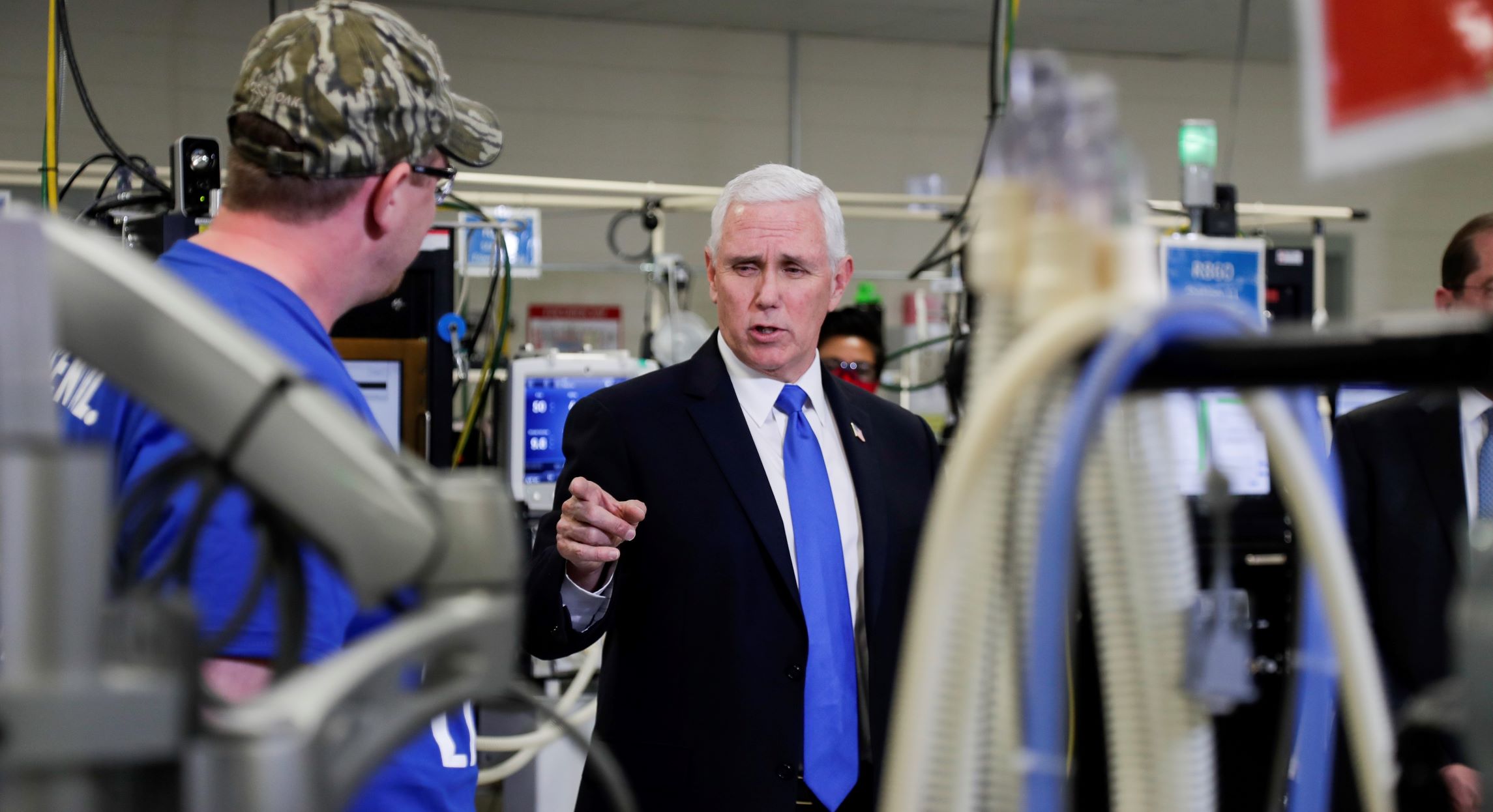 Pence showcases ventilator production during Wisconsin visit