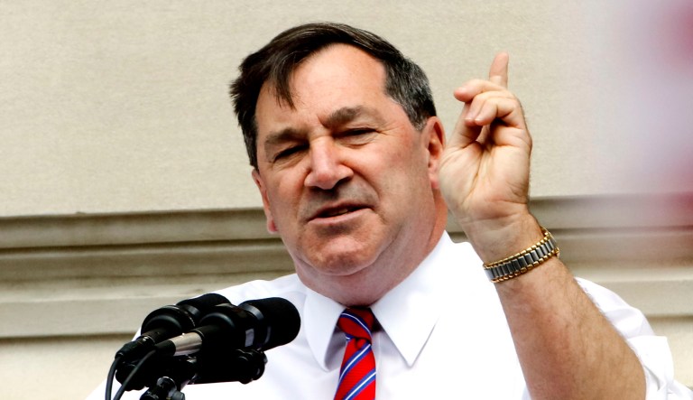 Sen. Joe Donnelly, D-Ind., speaks at an event.