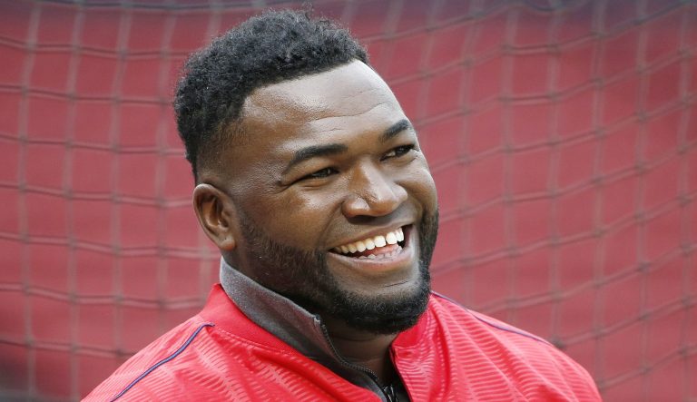 Boston Red Sox's David Ortiz during batting practice before a baseball game against the Baltimore Orioles in Boston, Tuesday, April 12, 2016. 