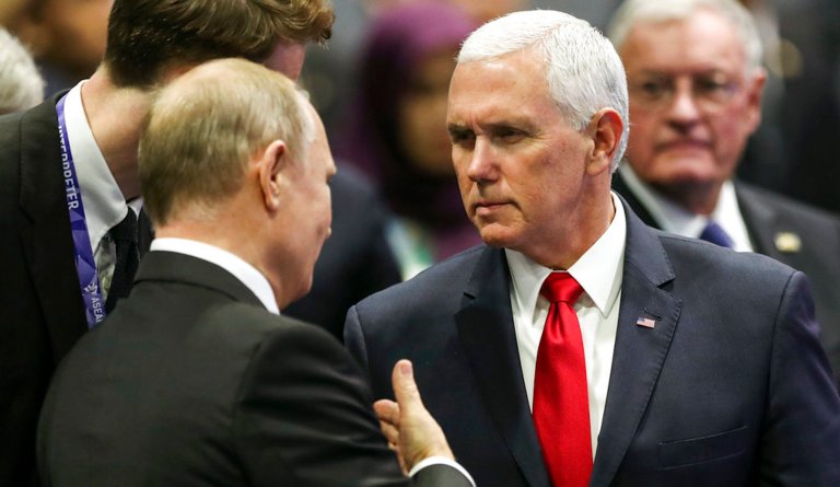 ‘Putin only understands strength’: Pence urges Biden to ratchet up financial pain on Russia