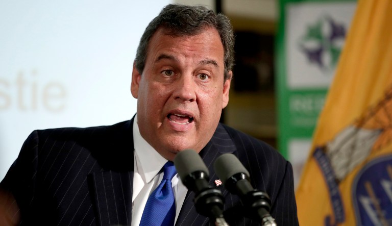 In this Nov. 29, 2017, file photo, New Jersey Gov. Chris Christie speaks during a news conference in Newark, N.J. 
