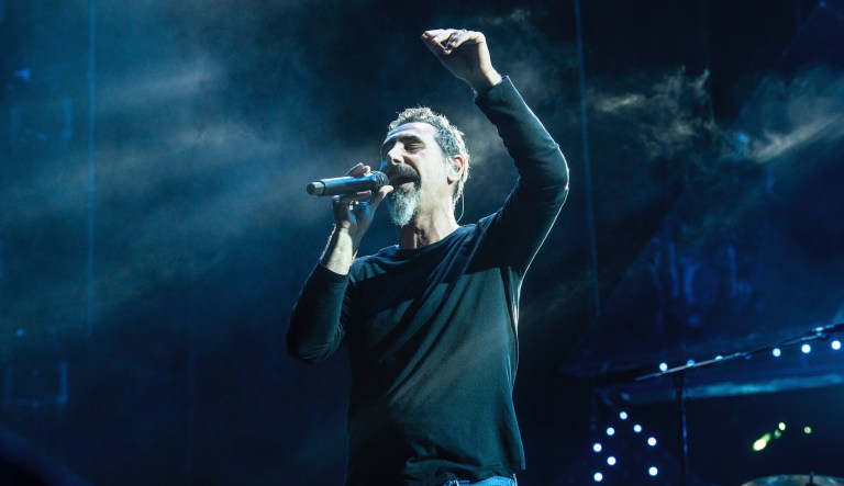 Serj Tankian of System Of A Down performs at the Sonic Temple Art and Music Festival at Mapfre Stadium on Friday, May 17, 2019, in Columbus, Ohio.
