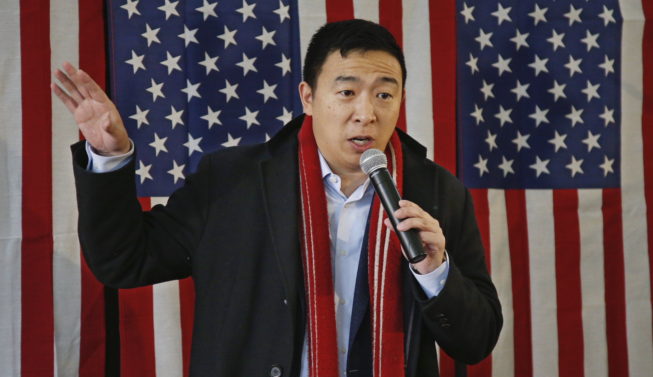 Andrew Yang says he might pardon Trump