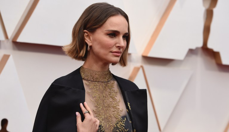 Natalie Portman arrives at the Oscars on Sunday, Feb. 9, 2020, at the Dolby Theatre in Los Angeles.