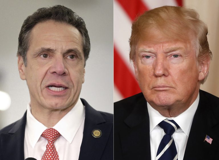 Some in the media accuse New York Gov. Andrew Cuomo following former President Trump's "precedent" for staying in office despite calls to quit.