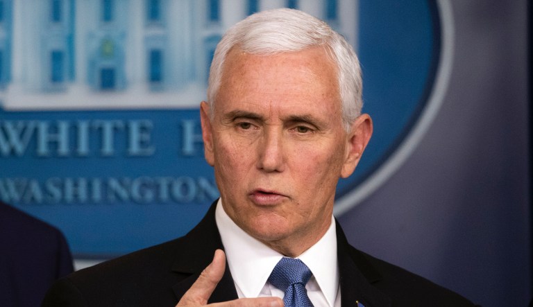 Pence shook hands with military academy cadets whose classmate is in coronavirus quarantine