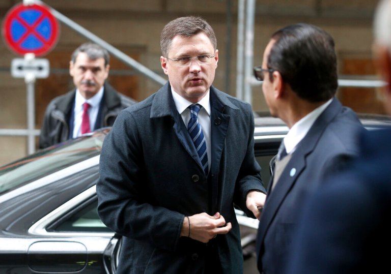Russia's Minister of Energy Alexander Novak arrives for a meeting of the Organization of the Petroleum Exporting Countries and non-OPEC members at their headquarters in Vienna, Austria, Friday, March 6, 2020. 
