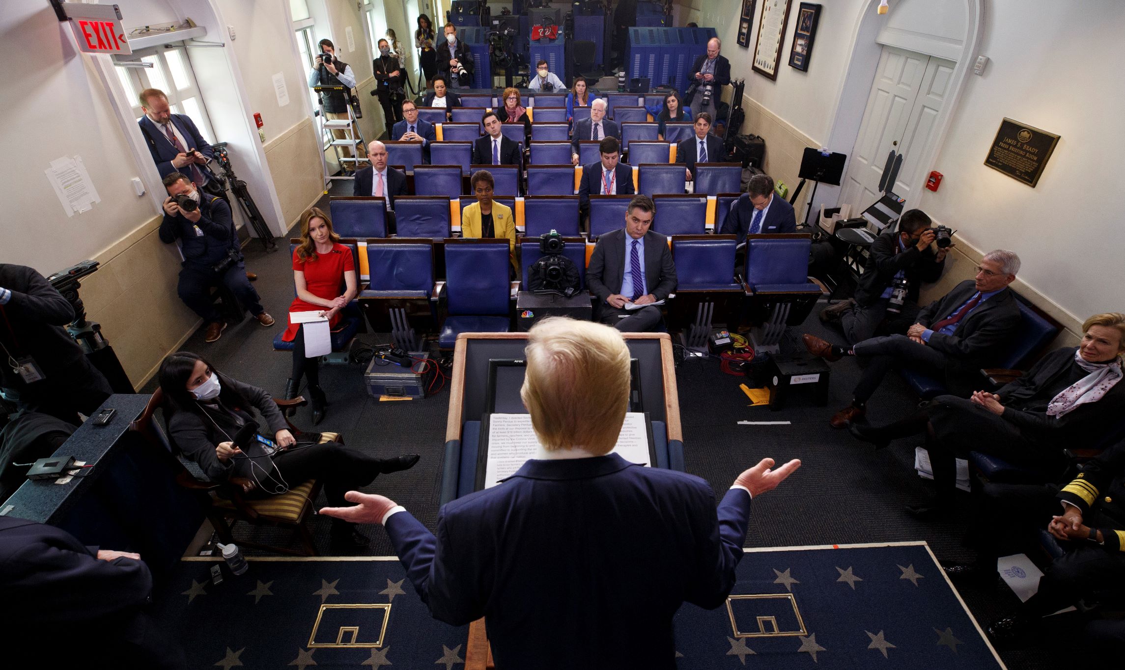 Coronavirus task force briefing without the task force: Trump to be front and center