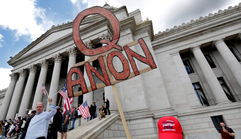 QAnon supporters gather in Dallas to see dead Kennedys bring about Trump’s reinstatement