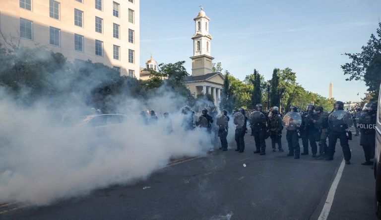 Park Police: ‘No tear gas was used’ to move protesters away from White House