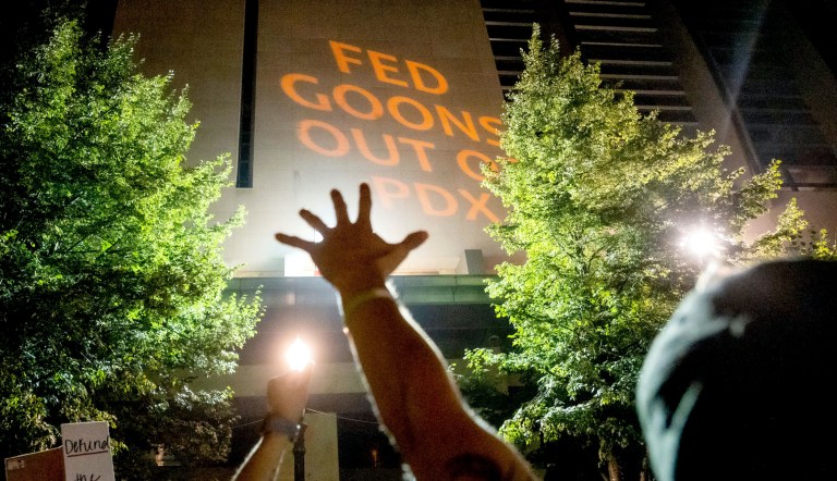 DHS police are still in Portland despite governor’s claim they left