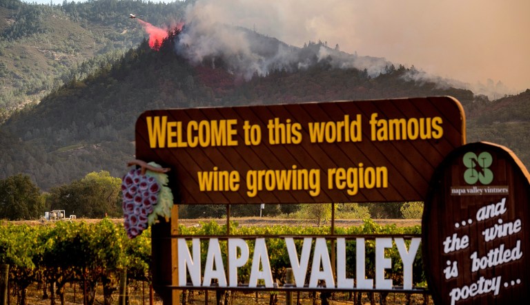 California wine country wildfires force evacuation of hundreds of homes and one hospital