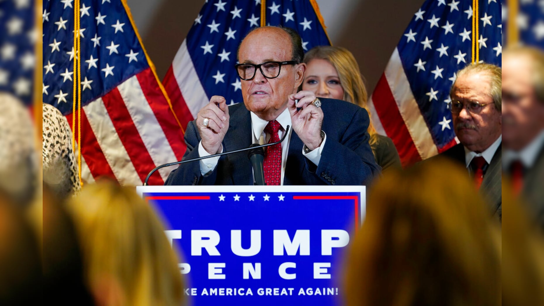 Giuliani and Sidney Powell lay out claim of ‘massive’ vote-rigging scheme