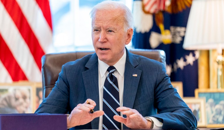 Biden faces Republican claims spending bill is packed with pork